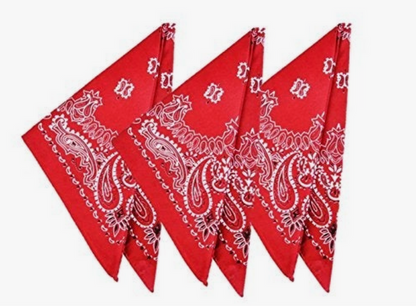 Red Cowboy Western Bandana