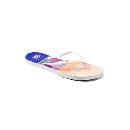 Reef Seaside Prints Ladies Flip Flops Retro Stripes