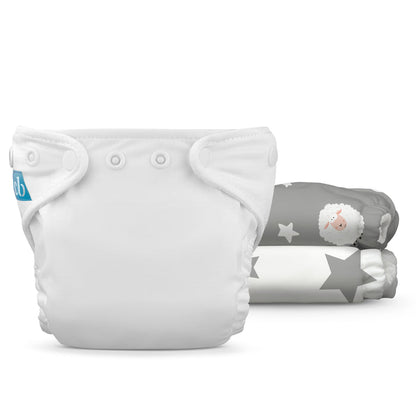 Reusable Cloth Diaper: Newborn with Fleece (Pack of 3)
