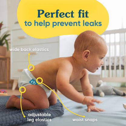 Reusable Cloth Diaper: One Size with Fleece (Pack of 1)