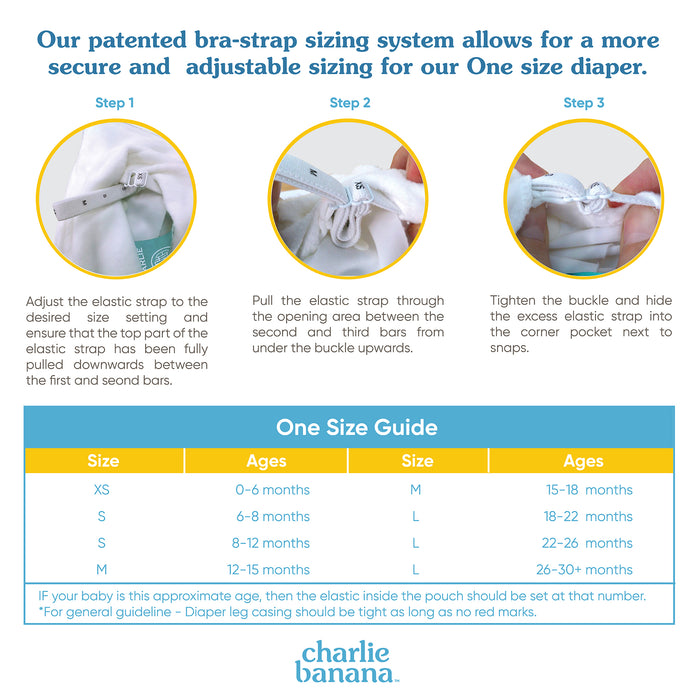 Reusable Cloth Diaper: One Size with Fleece (Pack of 1)