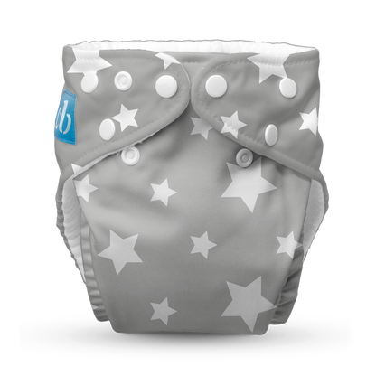 Twinkle Little Star White on Grey