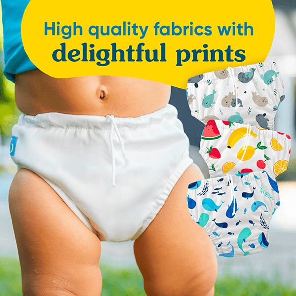 Reusable Swim Diaper Drawstring - Mermaid Zoe