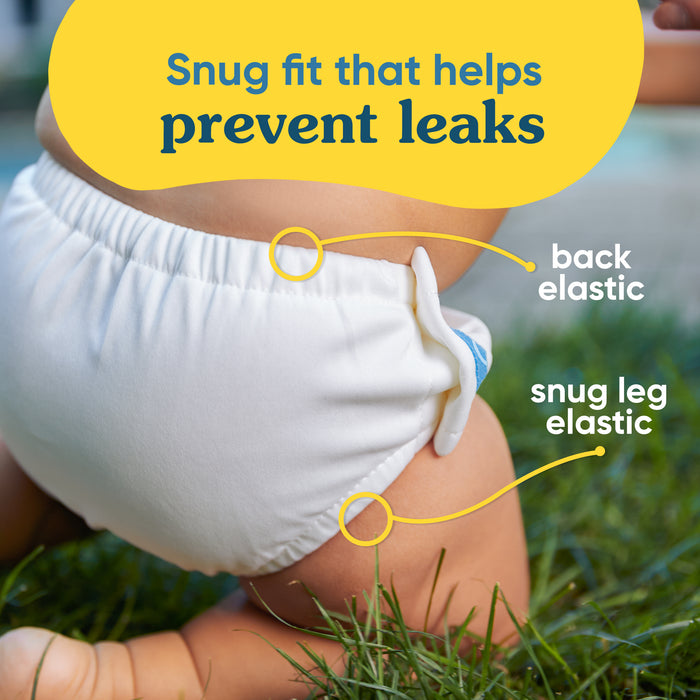 Reusable Swim Diaper Snaps - Mermaid Zoe