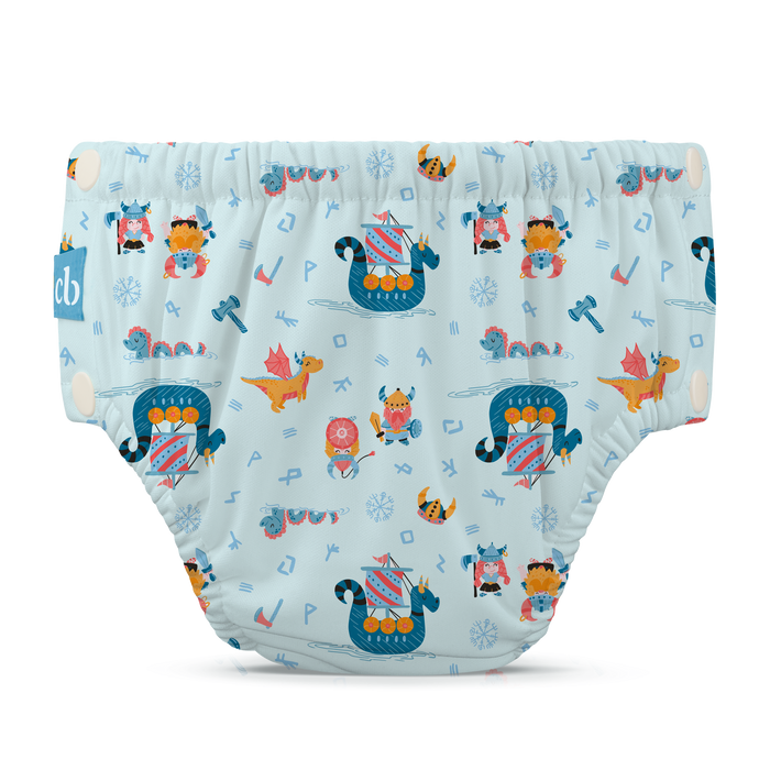 Reusable Swim Diaper Snaps - The Vikings