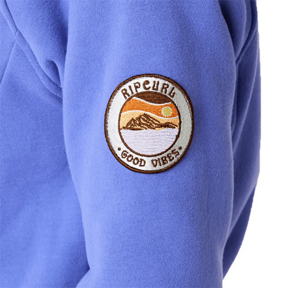 Rip Curl Velouchi Ladies Sherpa Fleece Hoody Purple - Boardworx