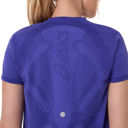 ASICS ROAD SEAMLESS SS TOP COBALT BURST RUNNING MUJER