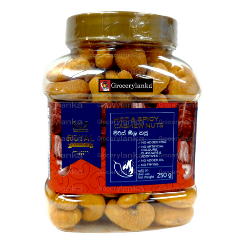 Royal Cashews - Hot & Spicy Cashew Nuts 250g