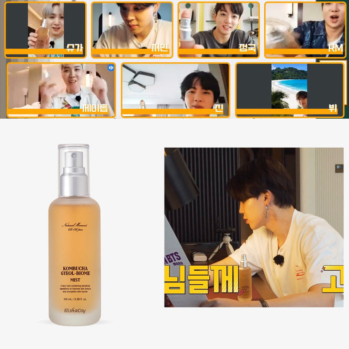 Run BTS! Elishacoy Kombucha Gyeol-Biome Mist 3.38oz - 100ml Vegan Life