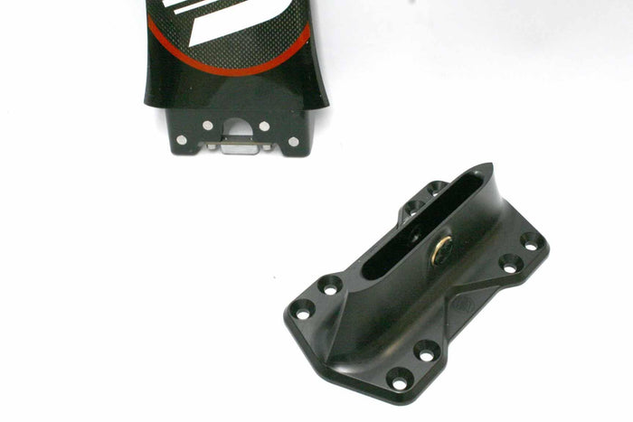 Sabfoil Kraken Mast modular foil mast and fuselage mount black hardware on white background