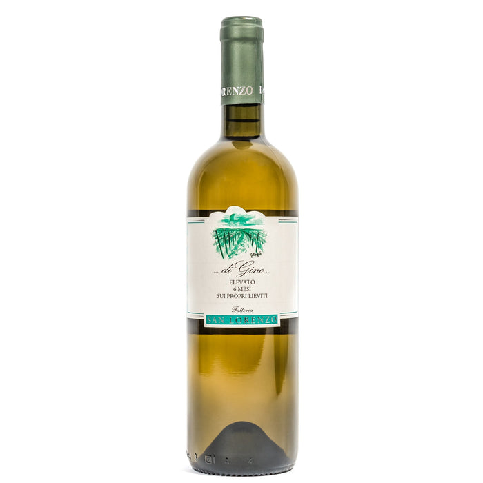 San Lorenzo Verdicchio di Gino 2023 white wine bottle, green glass