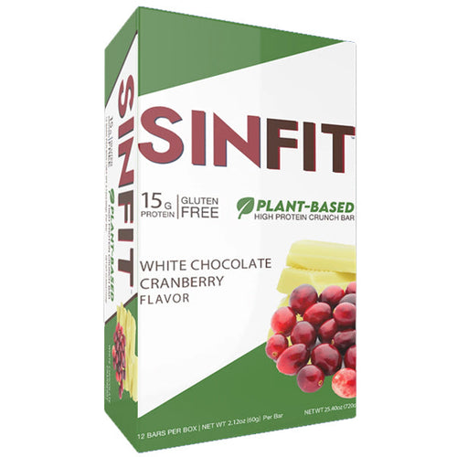 Sinfit Plant-Based High Protein Crunch Bars 12pk