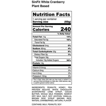 Sinfit Plant-Based High Protein Crunch Bars 12pk