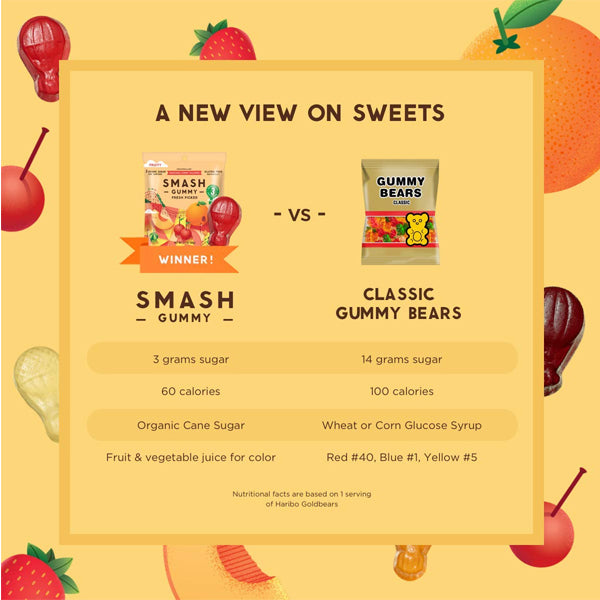 Smashmallow Smash Gummy Fresh Picked 2.1oz 8pk