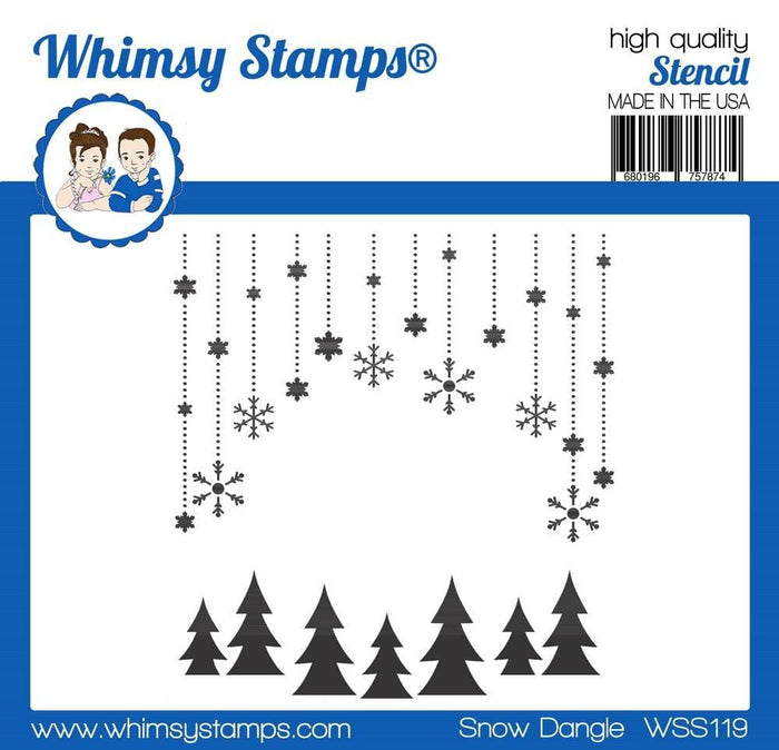 Snow Dangle Stencil - Whimsy Stamps