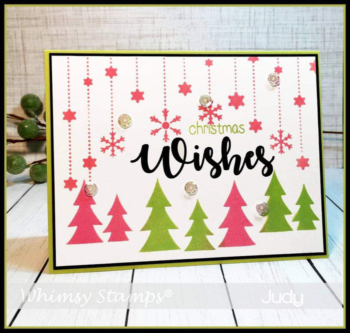 Snow Dangle Stencil - Whimsy Stamps