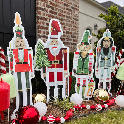 Songbird Grove Collection - Large Nutcracker Garden Stakes