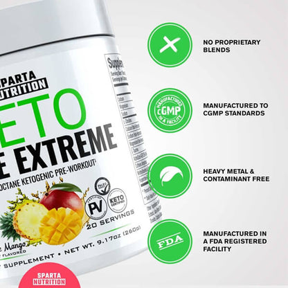 Sparta Keto Pre Extreme 20 Servings