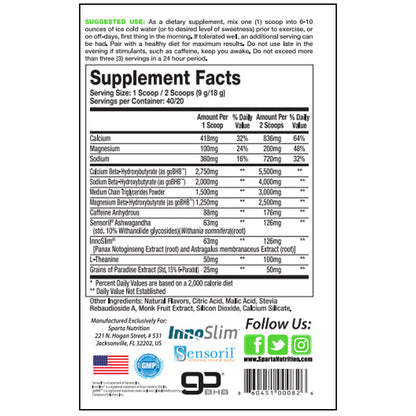 Sparta Keto Shred 40 Servings