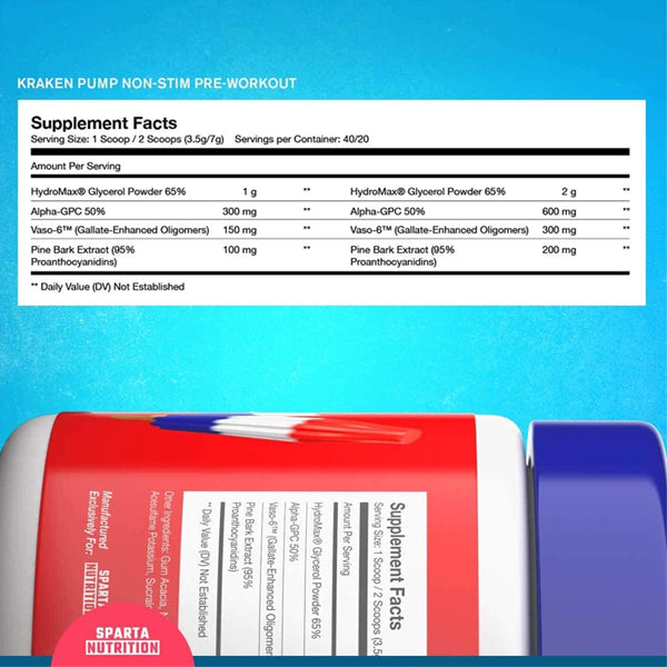 Spartan Nutrition Kraken Pump 40 Servings