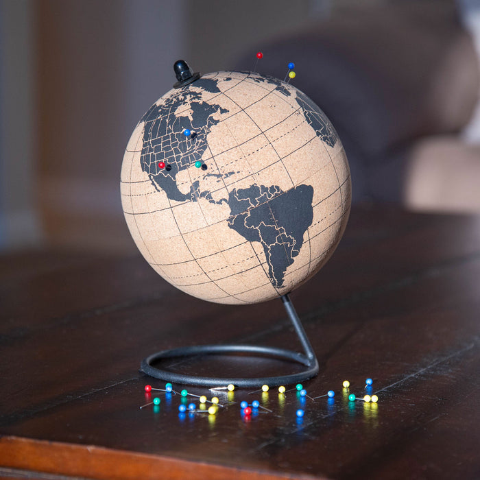 Spin & Pin Cork Globe Conquest Maps LLC