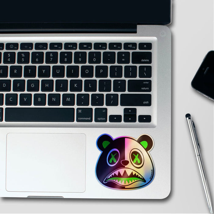 Split Panda Holographic Stickers - Holographic stickers | STICK IT UP