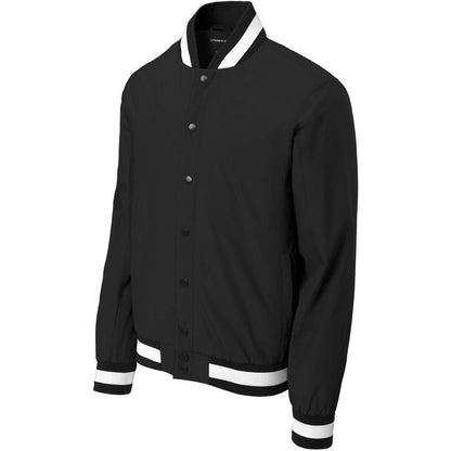 Sport-Tek Insulated Varsity Jacket-Sport-Tek-Black-XS-Thread Logic