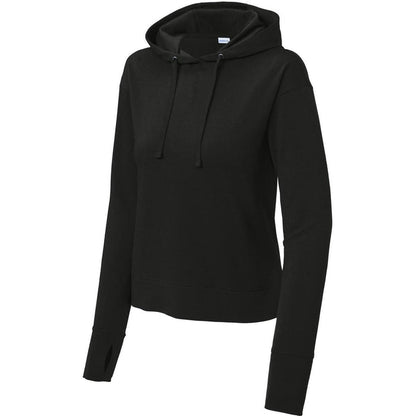 Sport-Tek Ladies Sport-Wick Flex Fleece Pullover Hoodie-Sport-Tek-Black-XS-Thread Logic