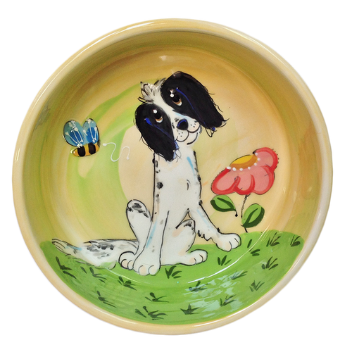 Springer Spaniel Garden Bowl