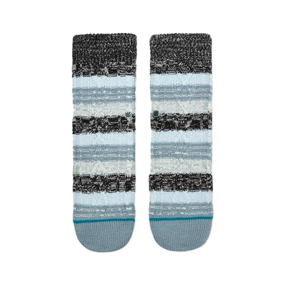 Stance socks with blue and black striped pattern, ideal for watersports and beachwear