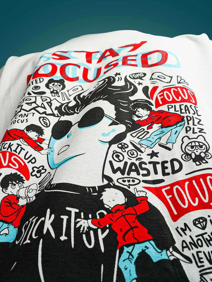 STAY FOCUSED OVERSIZED T-SHIRT - Unisex T-shirts | STICK IT UP