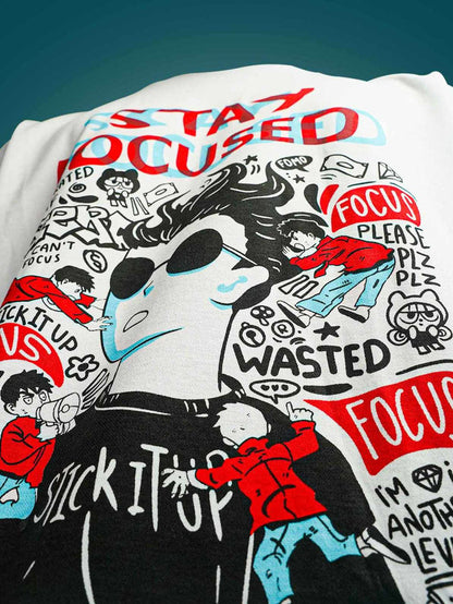STAY FOCUSED OVERSIZED T-SHIRT - Unisex T-shirts | STICK IT UP