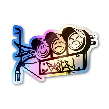 Stoplight Moods Holographic Stickers - Holographic stickers | STICK IT UP