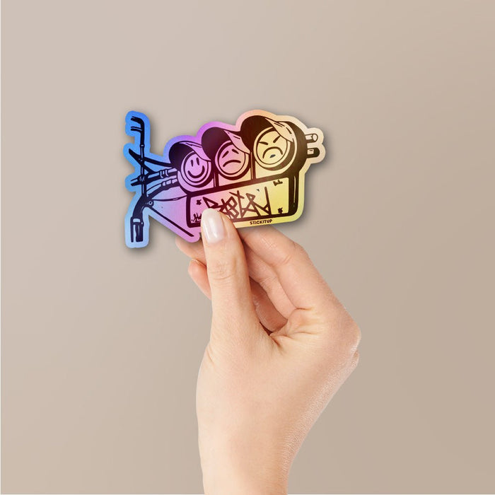 Stoplight Moods Holographic Stickers - Holographic stickers | STICK IT UP