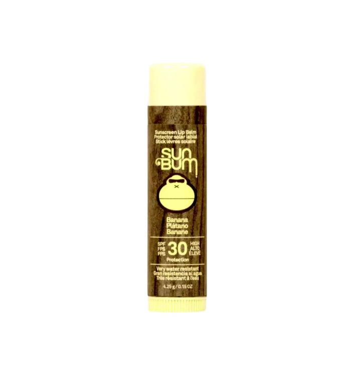 Sun Bum Banana SPF 30 Sunscreen Lip Balm, water-resistant for watersports