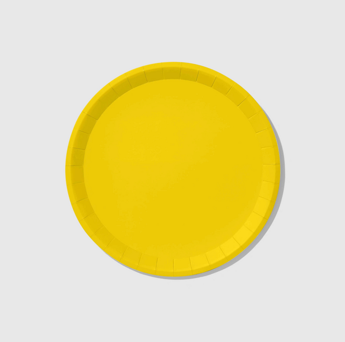 Sunshine Yellow Large Paper Party Plates
