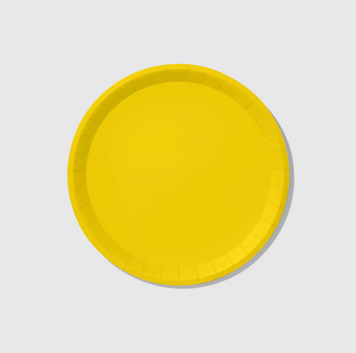 Sunshine Yellow Large Paper Party Plates