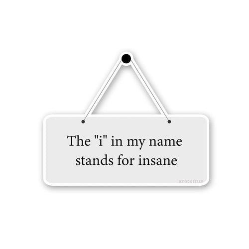 The I, In My Name Sticker - Stickers | STICK IT UP
