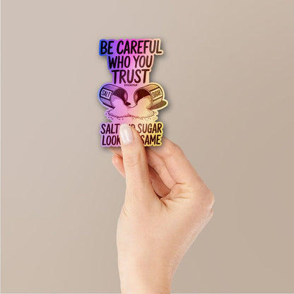 The Trust Test Holographic Stickers - Holographic stickers | STICK IT UP