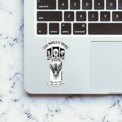 THE WORLD IS YOUR Sticker - Stickers | STICK IT UP