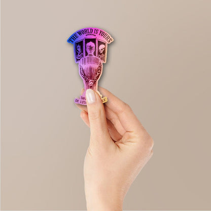 The World Is Yours Holographic Stickers - Holographic stickers | STICK IT UP