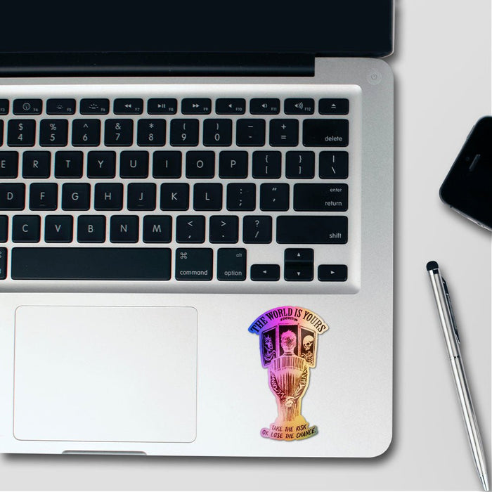 The World Is Yours Holographic Stickers - Holographic stickers | STICK IT UP