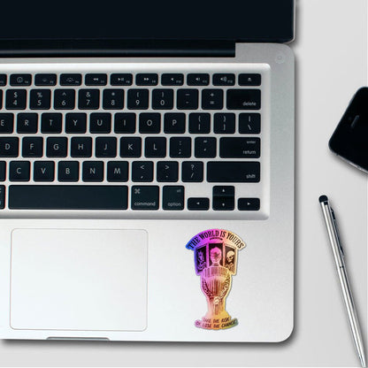 The World Is Yours Holographic Stickers - Holographic stickers | STICK IT UP