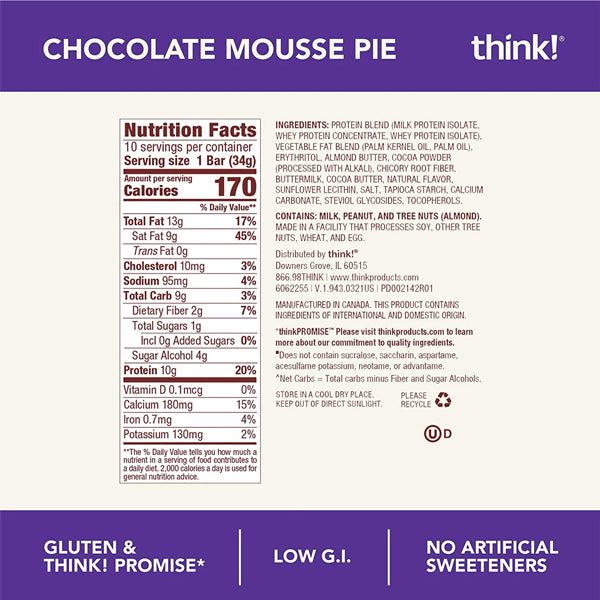 Think! Keto Protein Bars 10pk