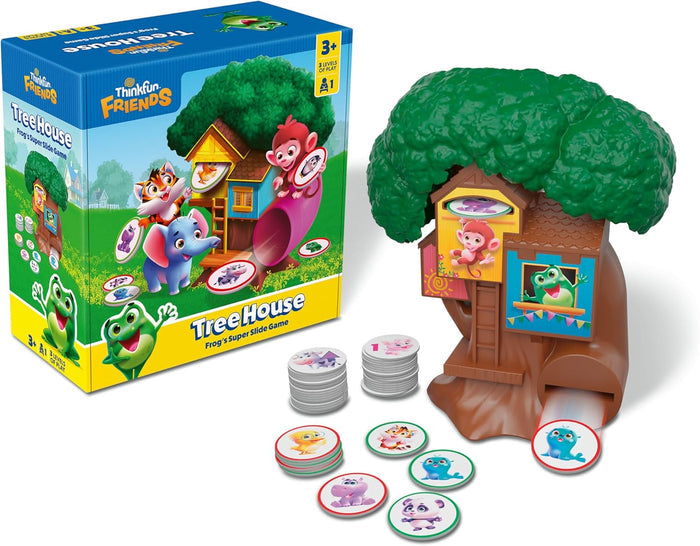 ThinkFun Friends: Tree House: Frog's Super Slide Matching Game