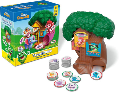 ThinkFun Friends: Tree House: Frog's Super Slide Matching Game