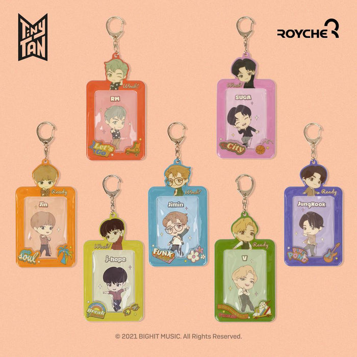 TinyTAN Official Dynamite Photocard Case Key Holder