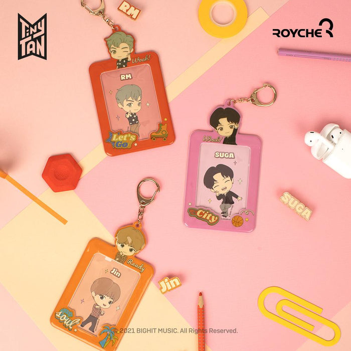 TinyTAN Official Dynamite Photocard Case Key Holder