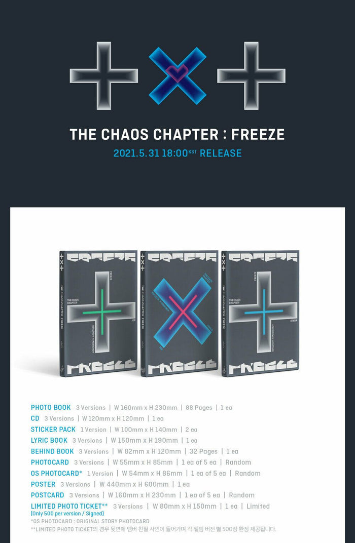 TOMORROW X TOGETHER TXT - CHAOS CHAPTER : FREEZE (You can choose ver)