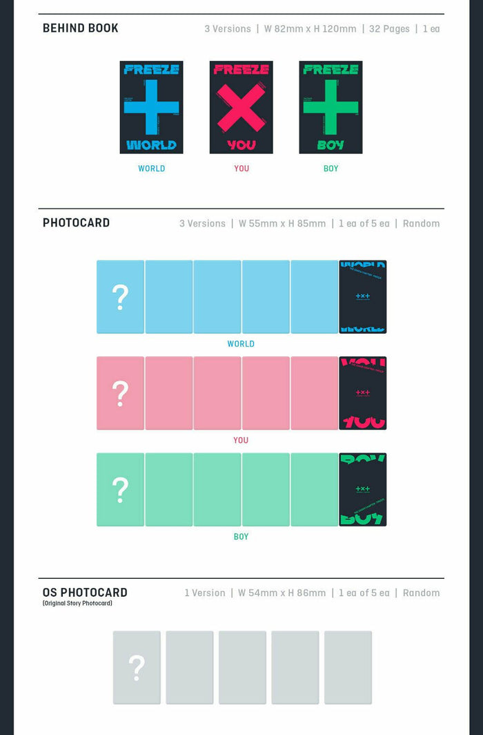 TOMORROW X TOGETHER TXT - CHAOS CHAPTER : FREEZE (You can choose ver)